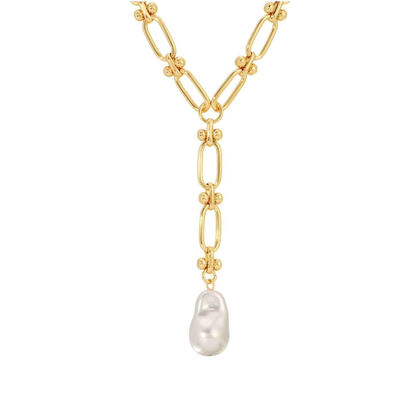 Chloe Maxi Pearl Lariat Necklace