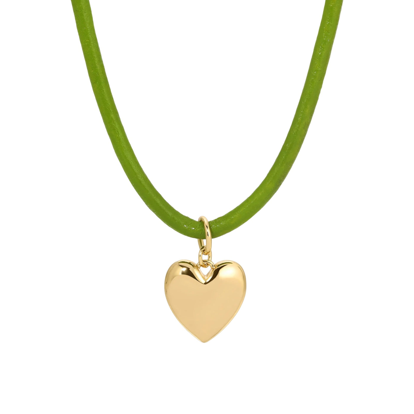 Casey Small Heart Necklace - Green