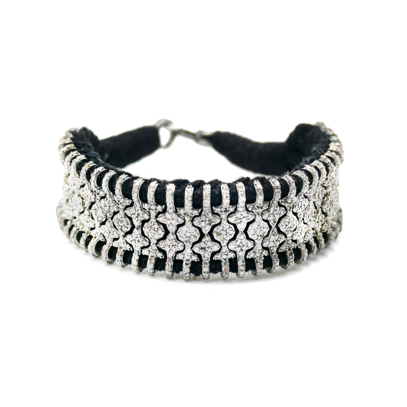 Brasilia Diamonds & Black Bracelet