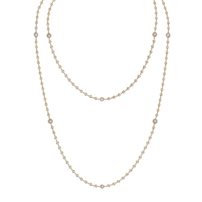 Rose Cut Diamond Chain/50"