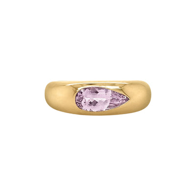 Elongated Pear Garnet Classic Nomad Ring (Pre-Order)