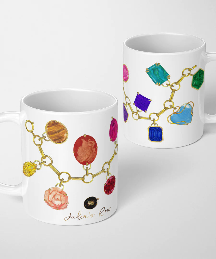 Gemstone Charm Bracelet Coffee Mug