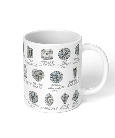 Diamond Shapes with Names Coffee Mugs