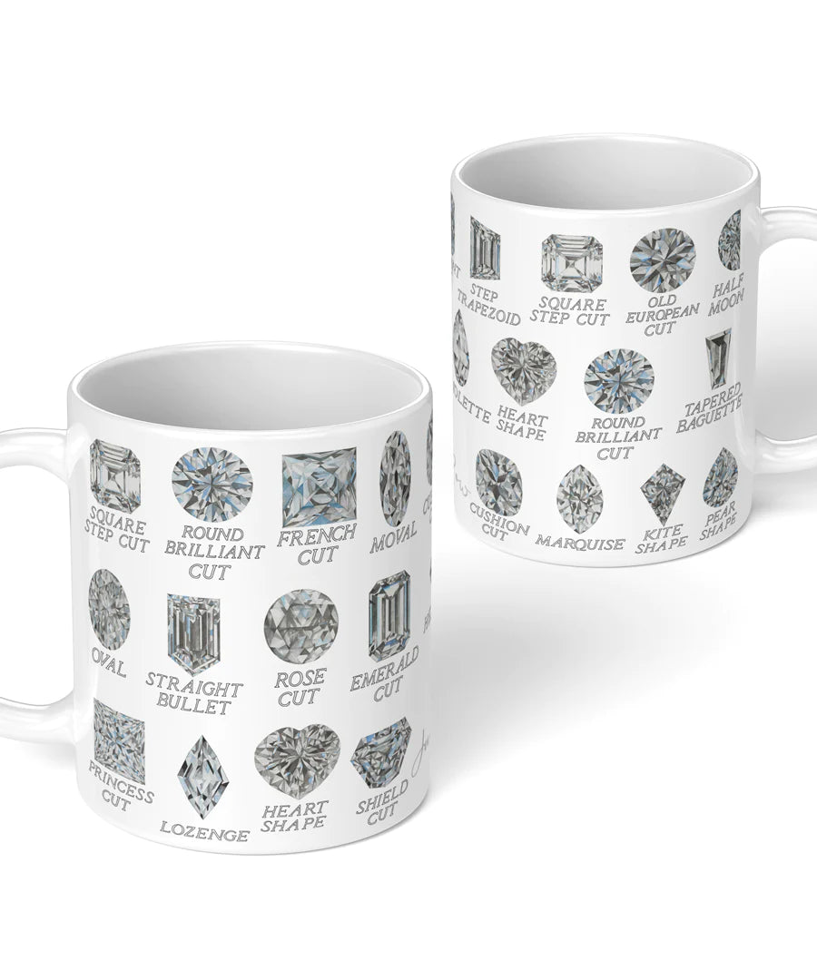 Diamond Shapes with Names Coffee Mugs