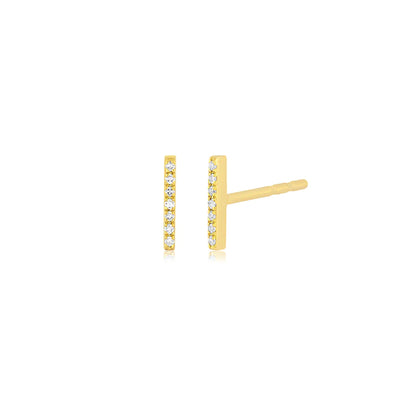 Mini Diamond Bar Studs