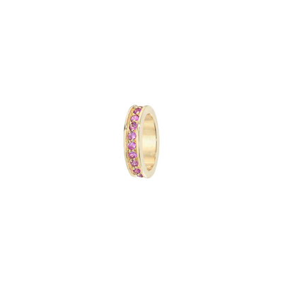 Pink Sapphire Eternity Charm