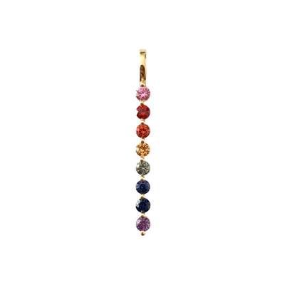 Rainbow Sapphire Bar Charm