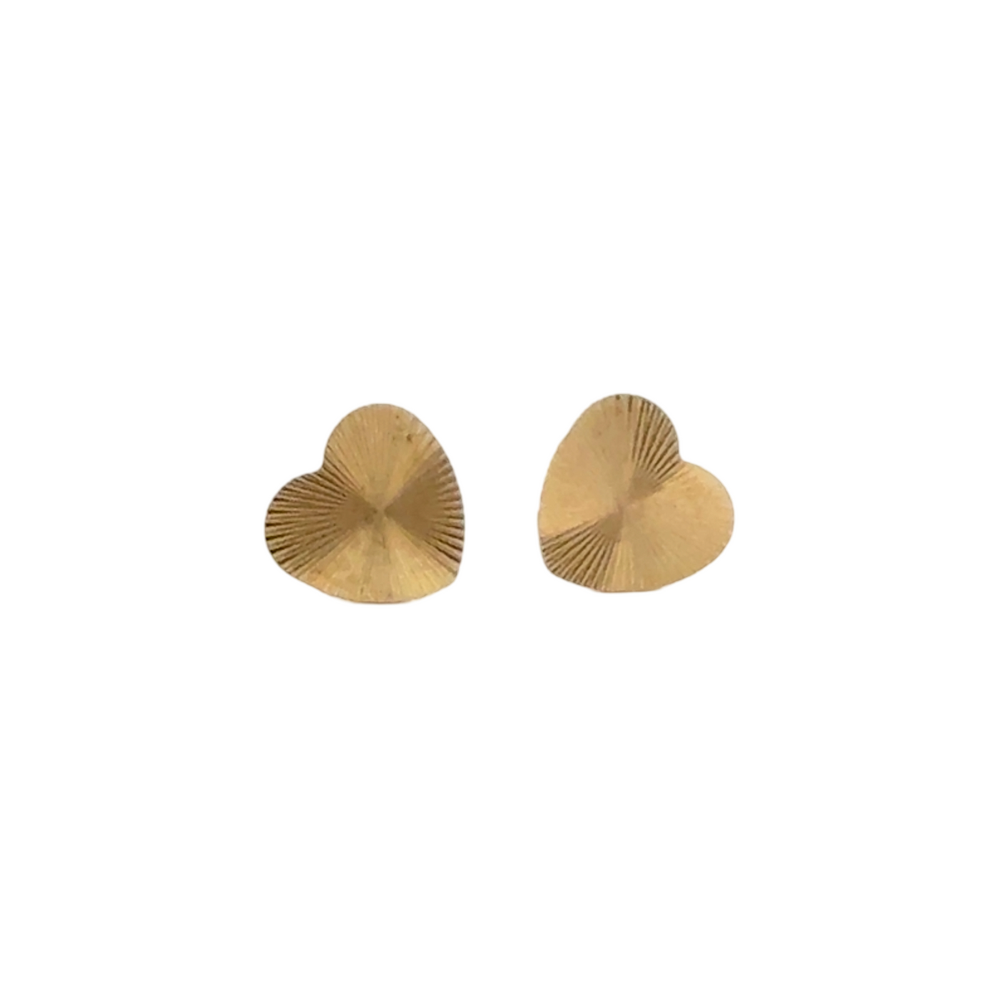 Baby Fluted Heart Studs