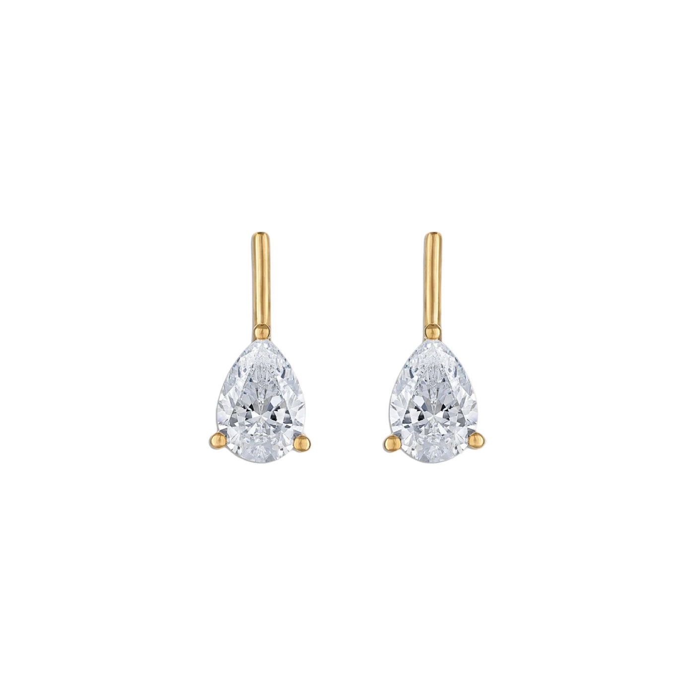 Linea Pear Stud