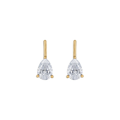 Linea Pear Stud