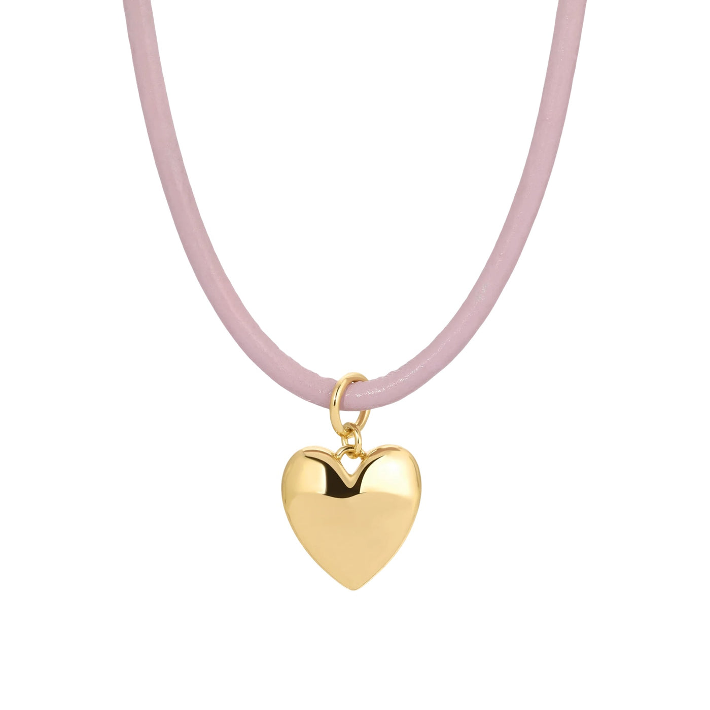 Casey Small Heart Necklace - Lavender