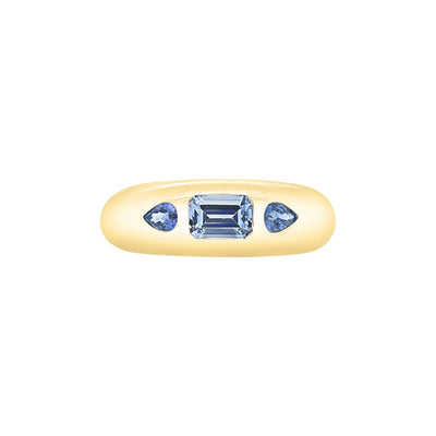 Emerald Cut with Pear Sides Classic Nomad Ring (Pre-Order)