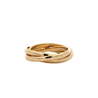 Triple Gold Rolling Ring