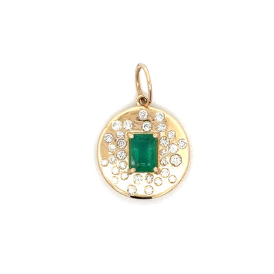 Scattered Diamonds and Emerald Disk Charm