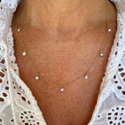 Confetti Diamond Necklace / 18k
