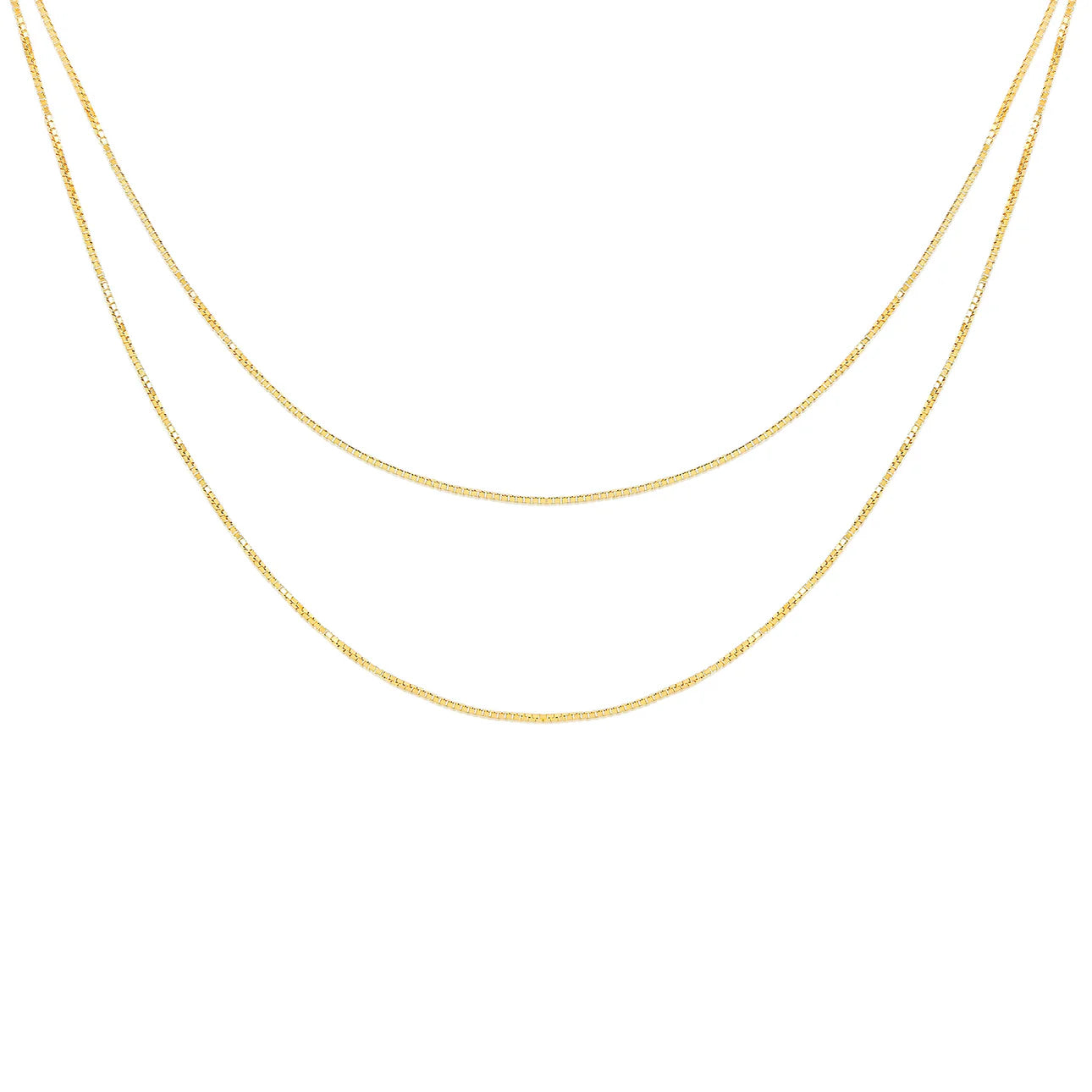 Double Strand Liquid Gold Necklace