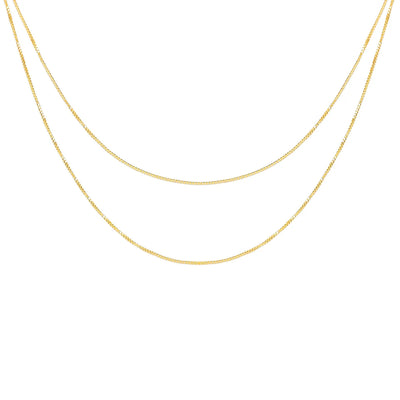 Double Strand Liquid Gold Necklace