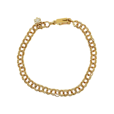 Gold Link Charm Bracelet