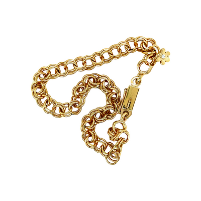 Gold Link Charm Bracelet