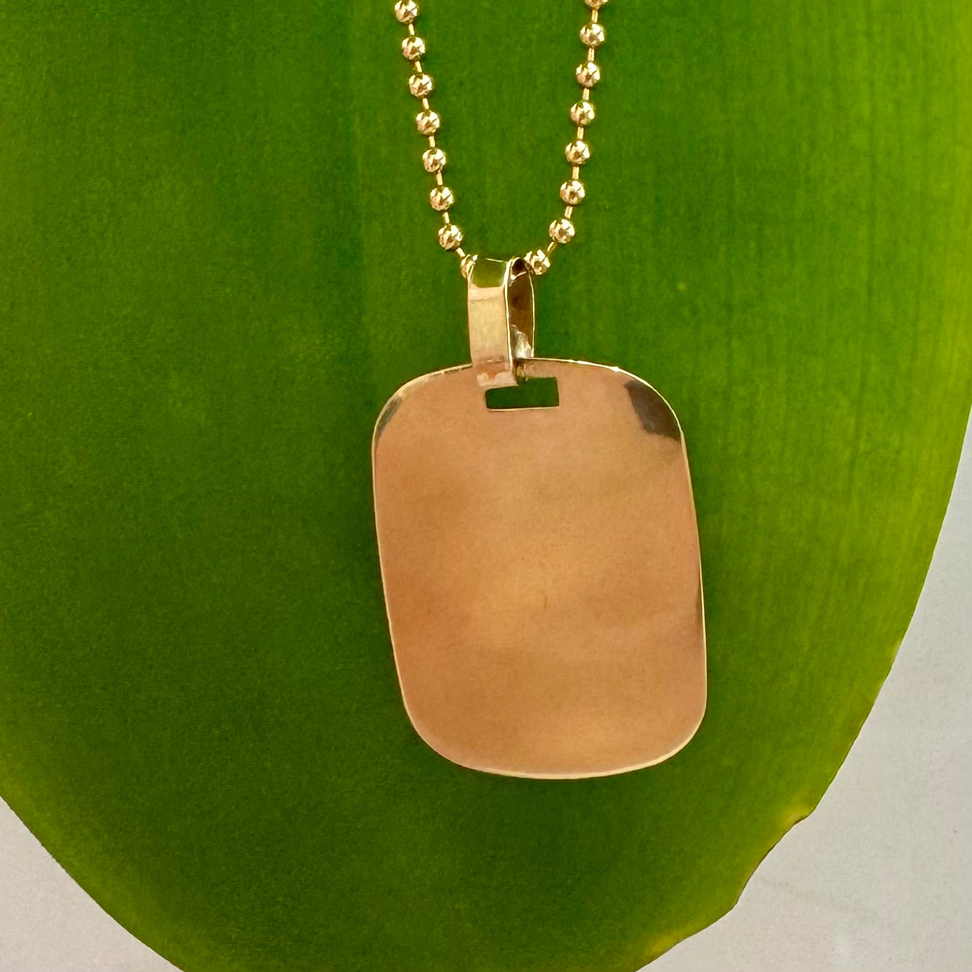 High Polish Rounded Dog Tag