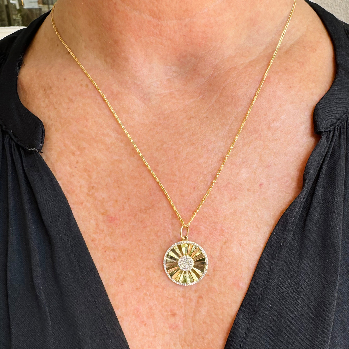 Pave Diamond Fluted Disk
