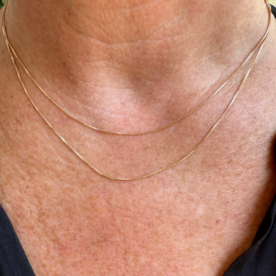 Double Strand Liquid Gold Necklace