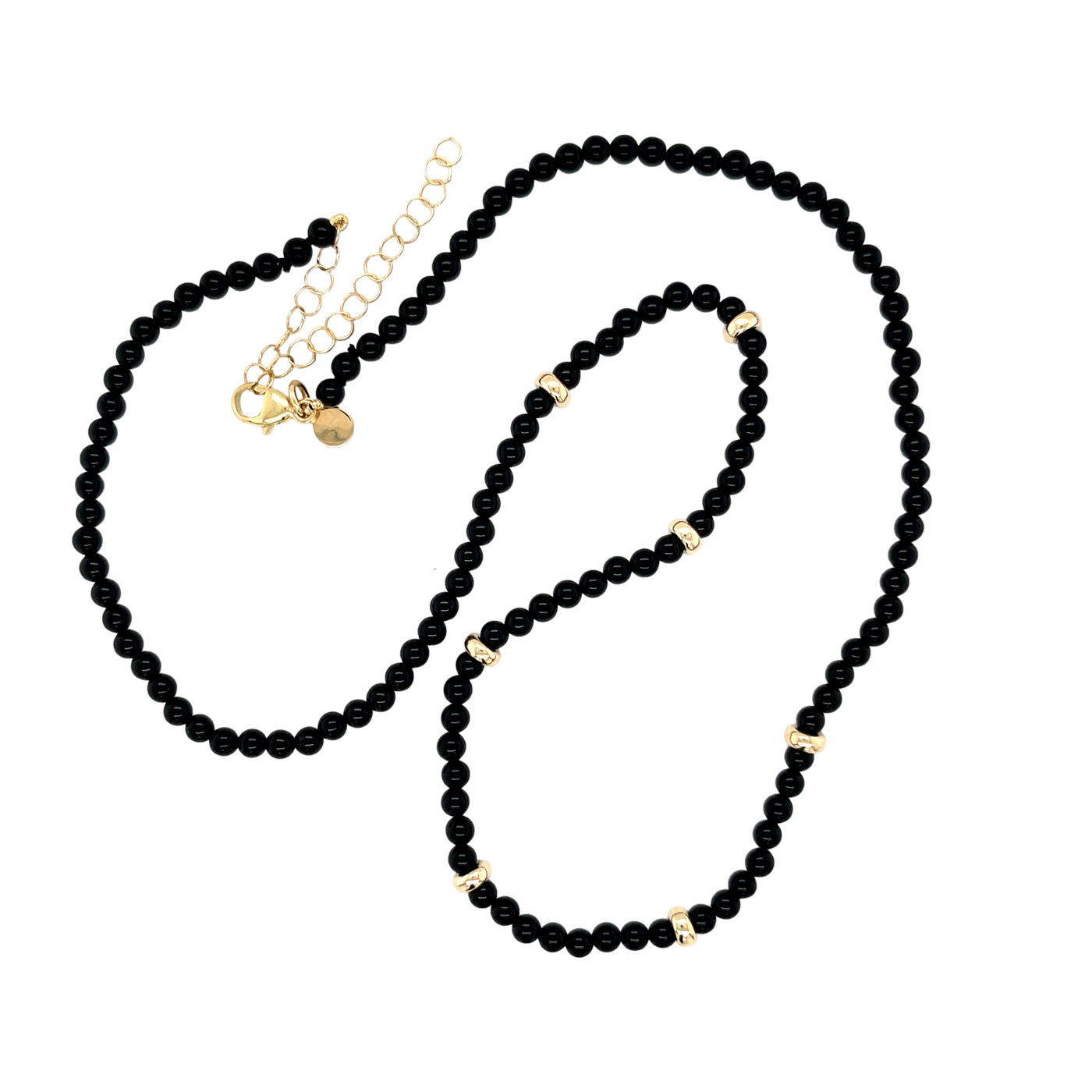 Black Onyx Bead Necklace