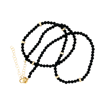 Black Onyx Bead Necklace