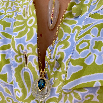 Feather Charm/ Agate