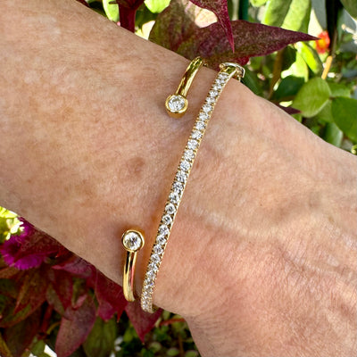 Skinny Diamond Bangle