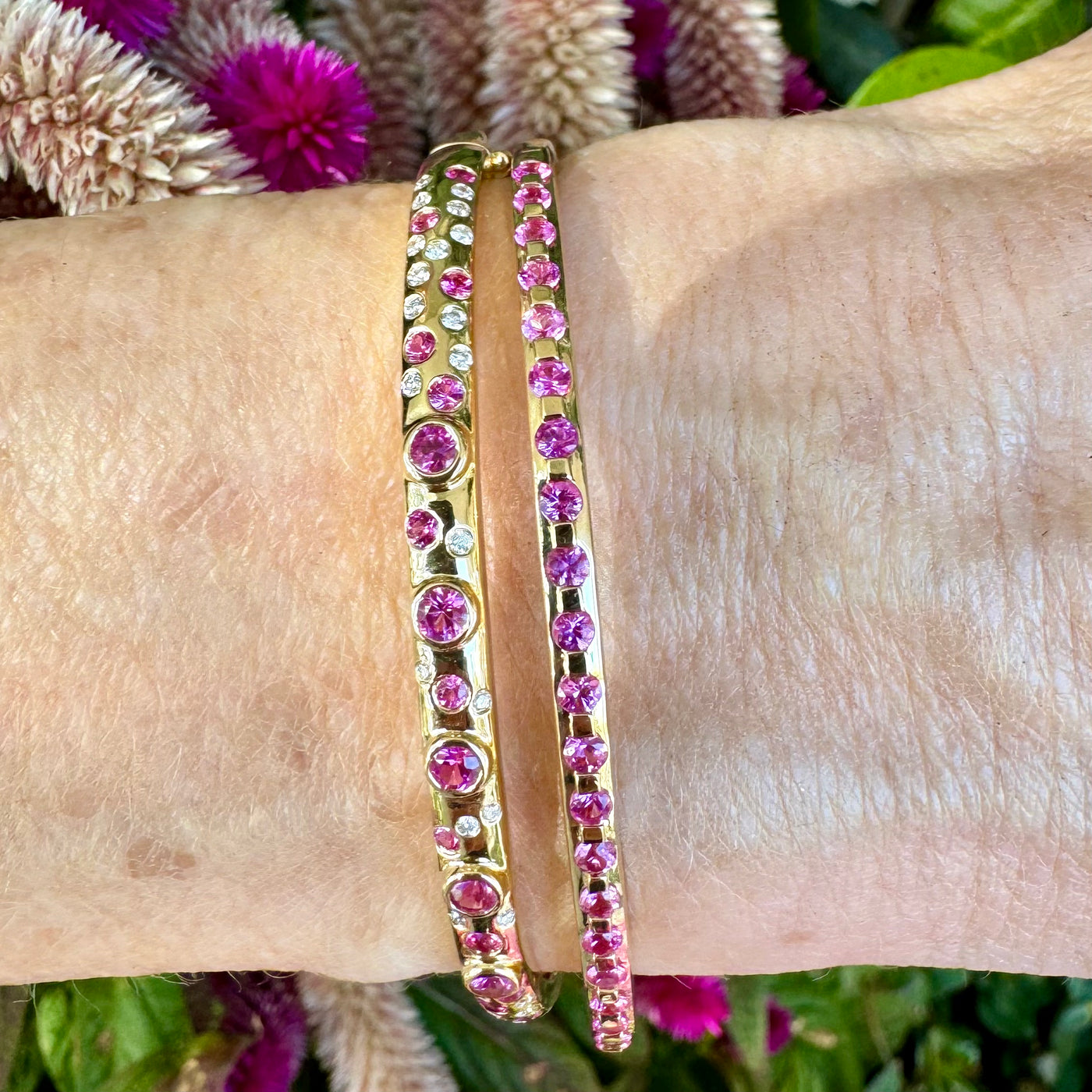 Pink Sapphire Bangle