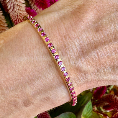 Pink Sapphire Bangle