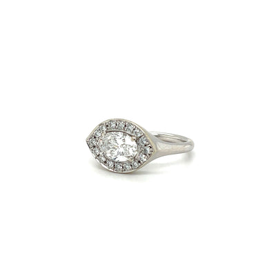 Azalea Diamond Ring / 18k White Gold