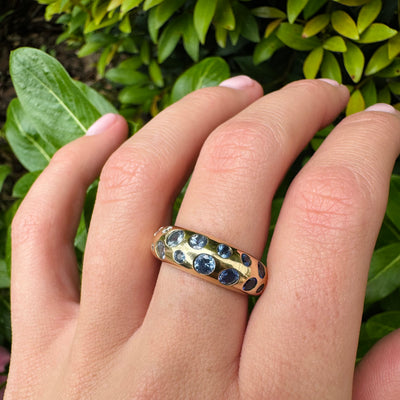 Blue Ombré Classic Nomad Ring