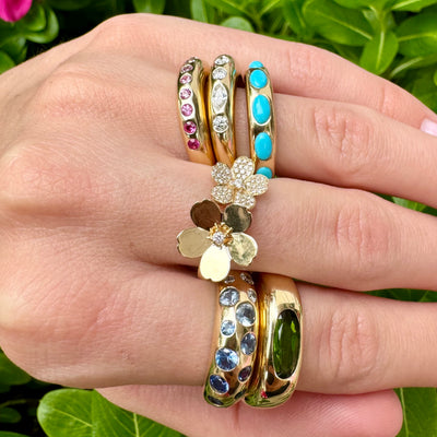 Moval Green Tourmaline Nomad Ring