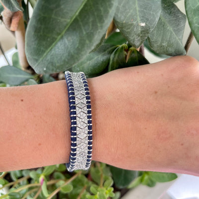 Janeiro Diamond & Navy Bracelet