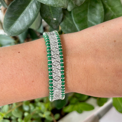 Janeiro Diamond & Green Bracelet