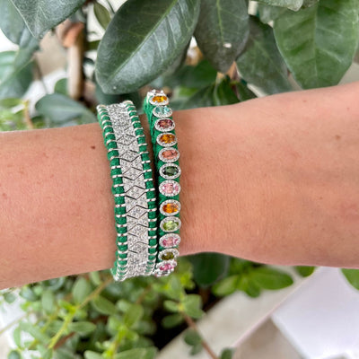 Janeiro Diamond & Green Bracelet