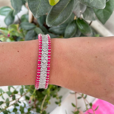 Janeiro Diamond & Pink Bracelet