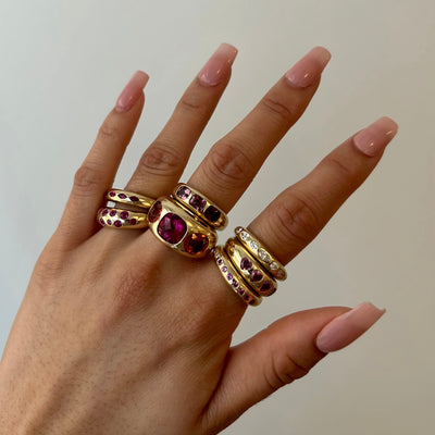 3 Cushion Cut Classic Nomad Ring (Pre-Order)