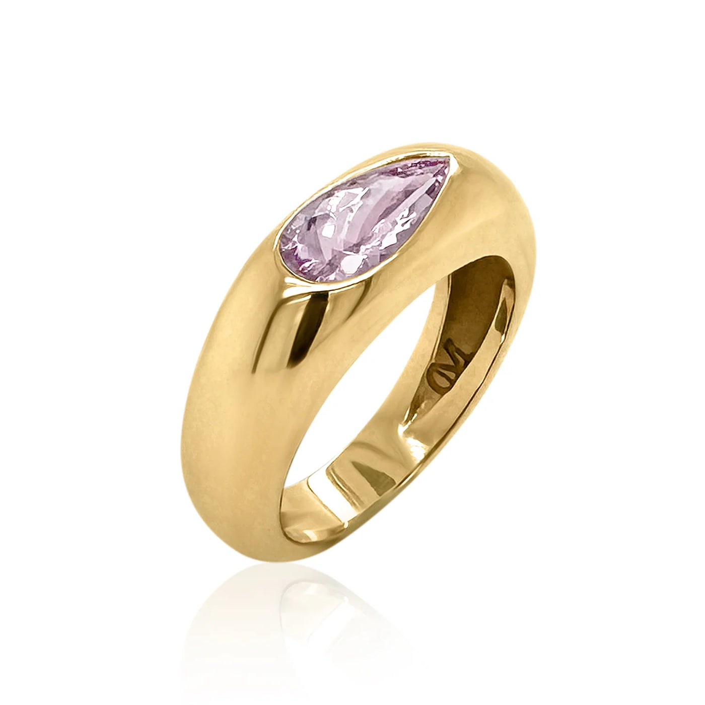 Elongated Pear Garnet Classic Nomad Ring (Pre-Order)