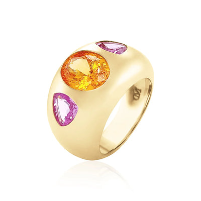 Oval & Trillion Chunky Nomad Ring (Pre-Order)