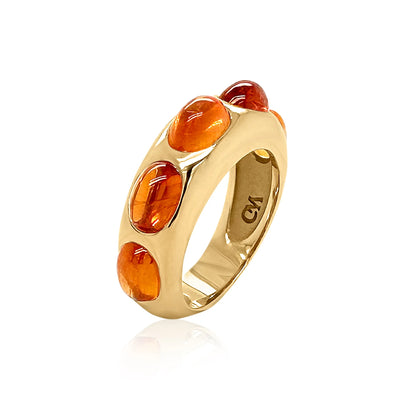5 Oval Classic Nomad Ring - Spessartite Garnet (Pre-Order)
