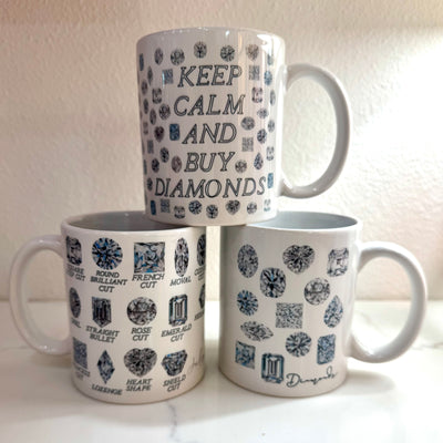 Diamond Shapes with Names Coffee Mugs