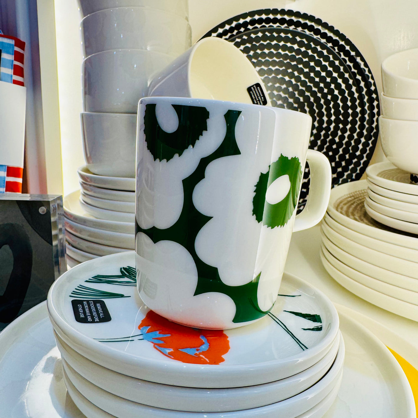 Unikko Muki Mug/White/Green