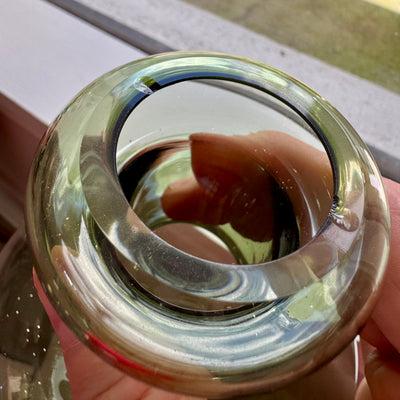 Butticula Candle Holder/ Moss Green