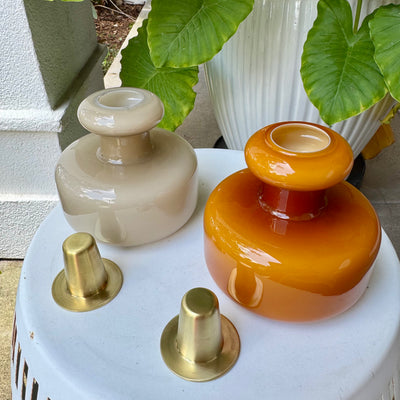 Puteli Candle Holder/ Caramel