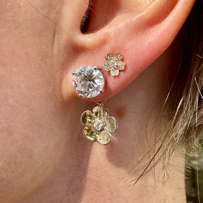 Diamond Petunia Ear Jacket