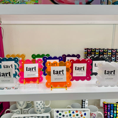 Neon Orange Mini Acrylic Picture Frame