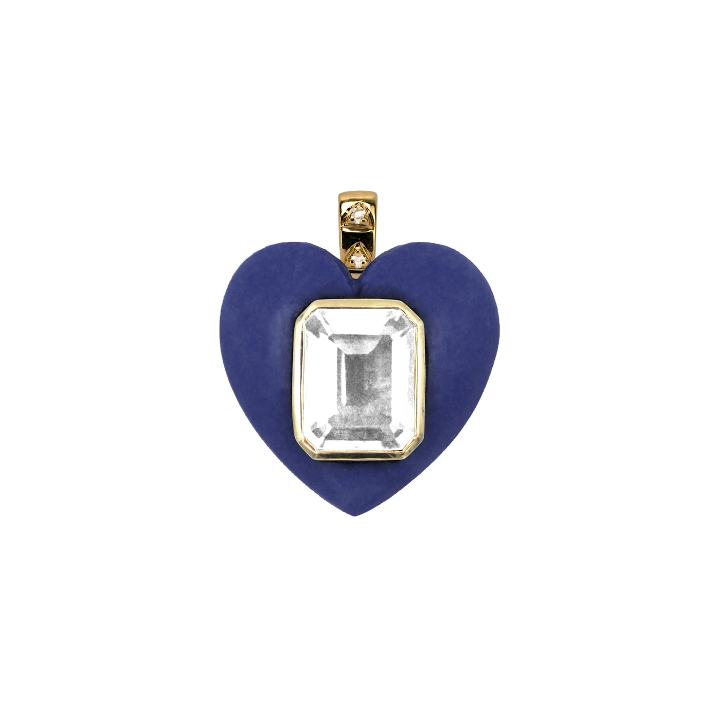 Heart Charm/ Lapis